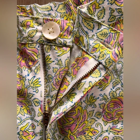 SZ Blockprints x J.Crew Disco Pants – Medium - Light Pink Floral $268 - Picture 5 of 7